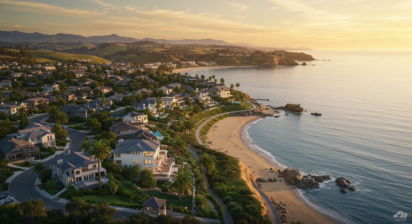 A view of Shaw's Cove and Crescent Bay in Laguna Beach, Southern California. Laguna Beach is a beach community that is a popular tourism destination and is located in Orange County