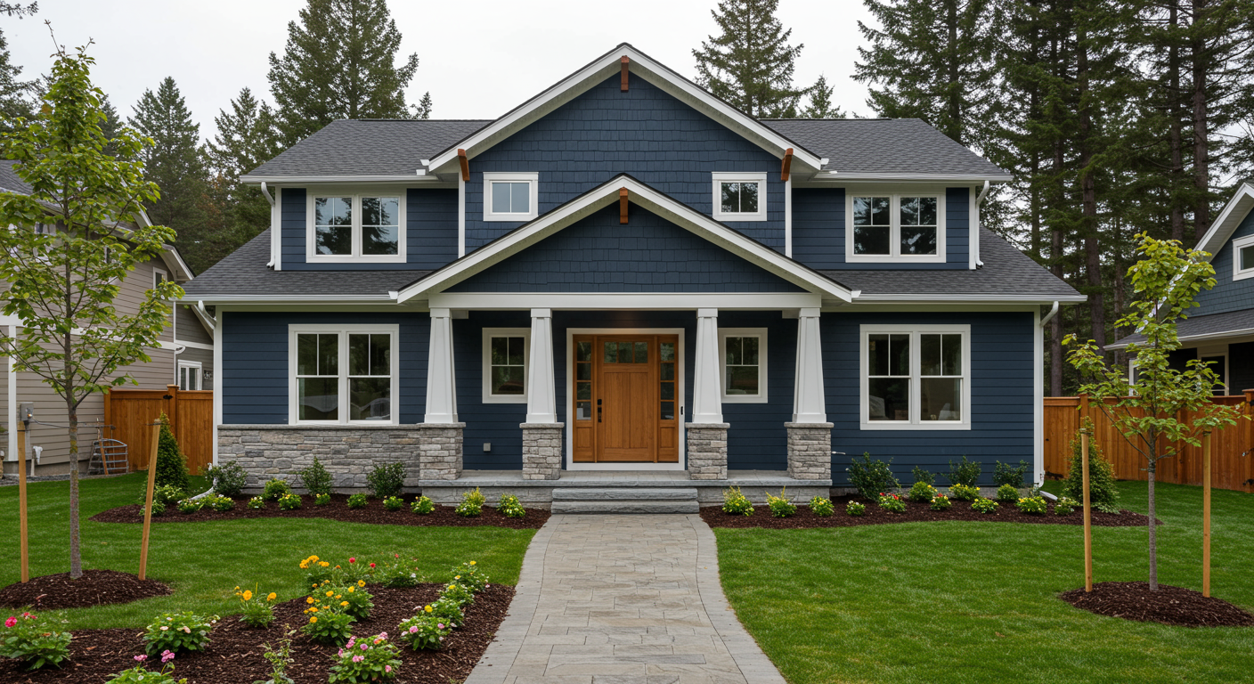 Beautiful, Newly Built Luxury Home Exterior