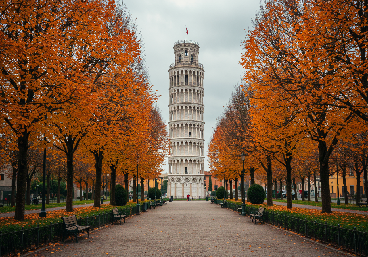 Take a picture with a (smaller) Leaning Tower of… Niles