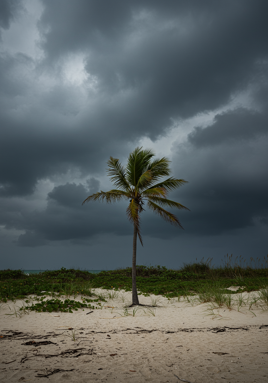 Cape Coral, Florida Beach Palm Trees