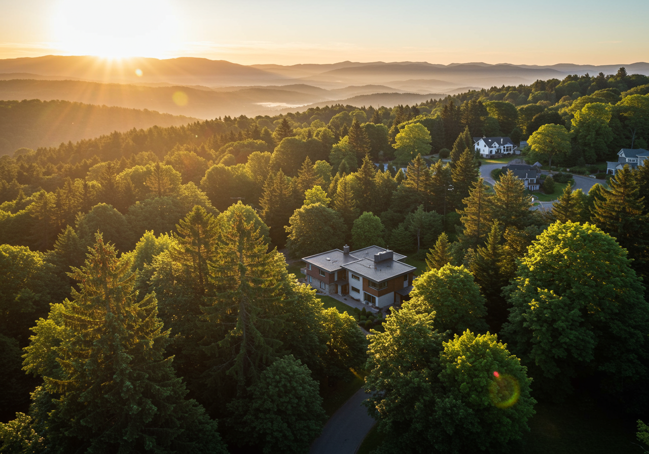 View of Santa Cruz Mountains