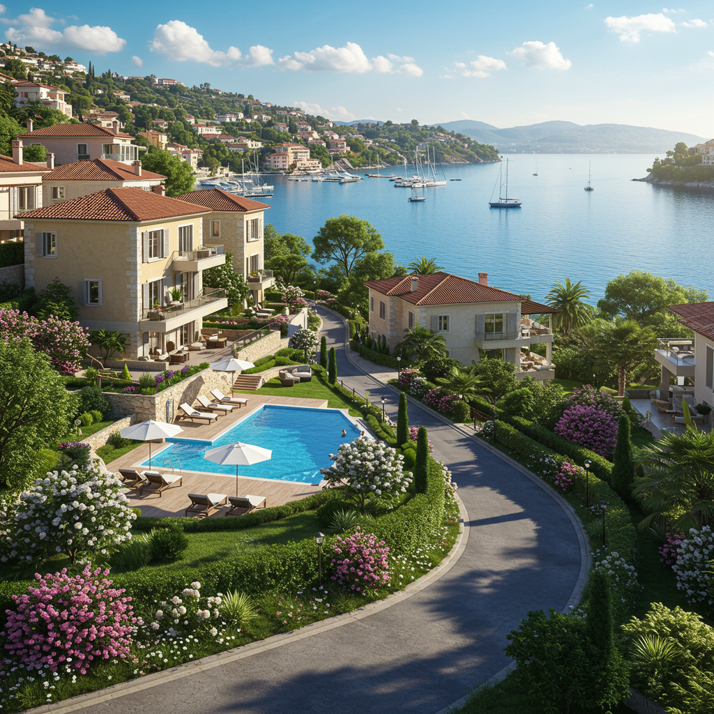 Artist rendition of Sea Ridge neighborhood in Dana Point