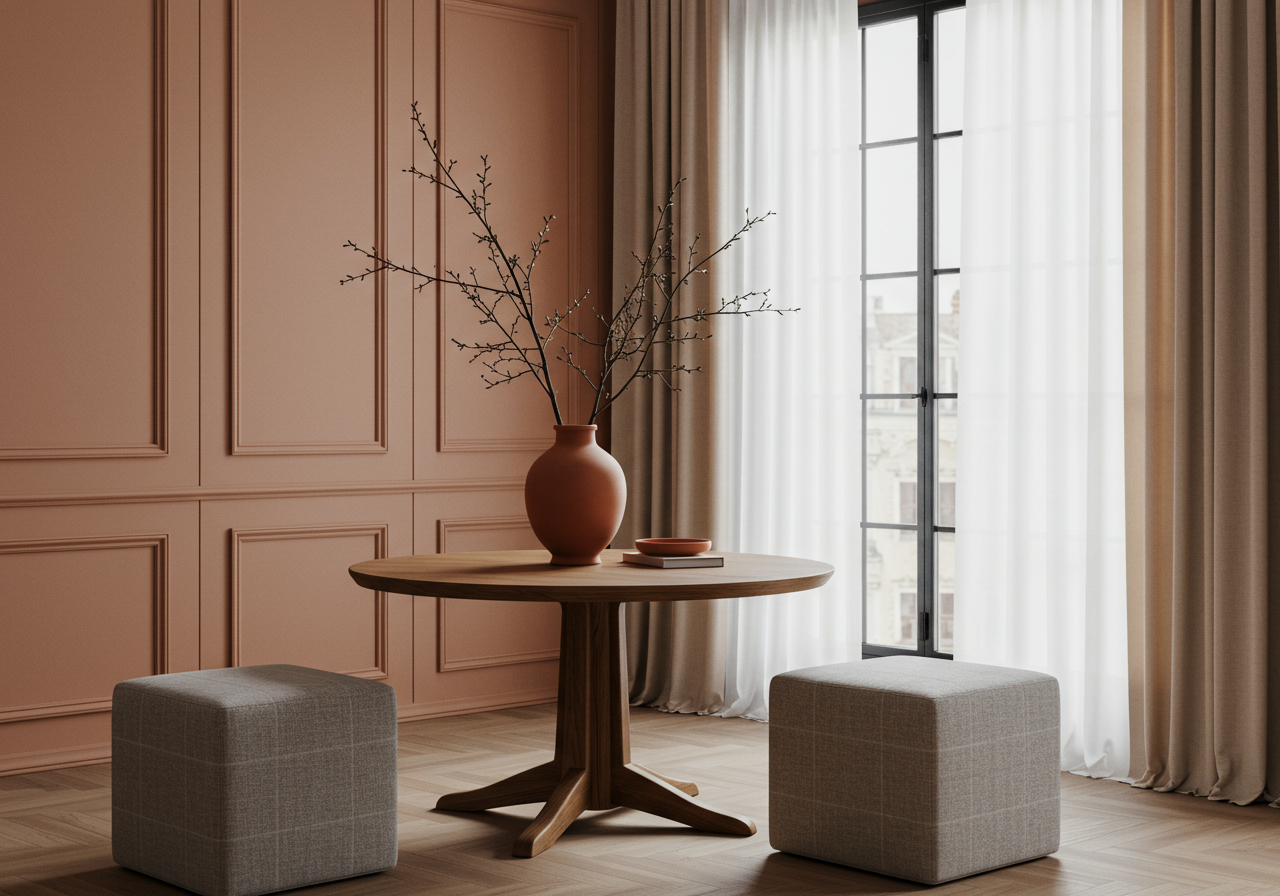 terracotta orange walls color of the year