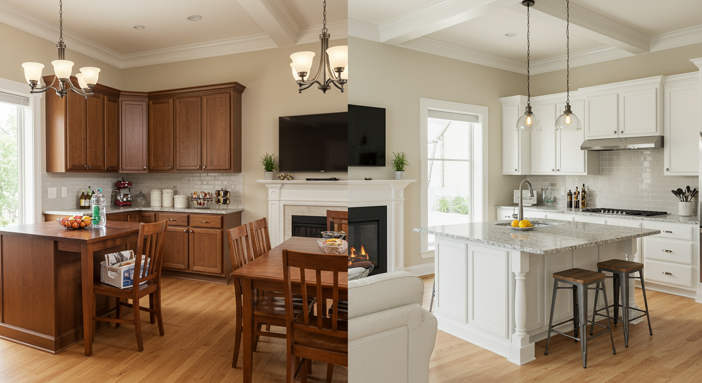 This Denver home underwent changes with paint, lighting and fixtures leading to a faster and higher home sale