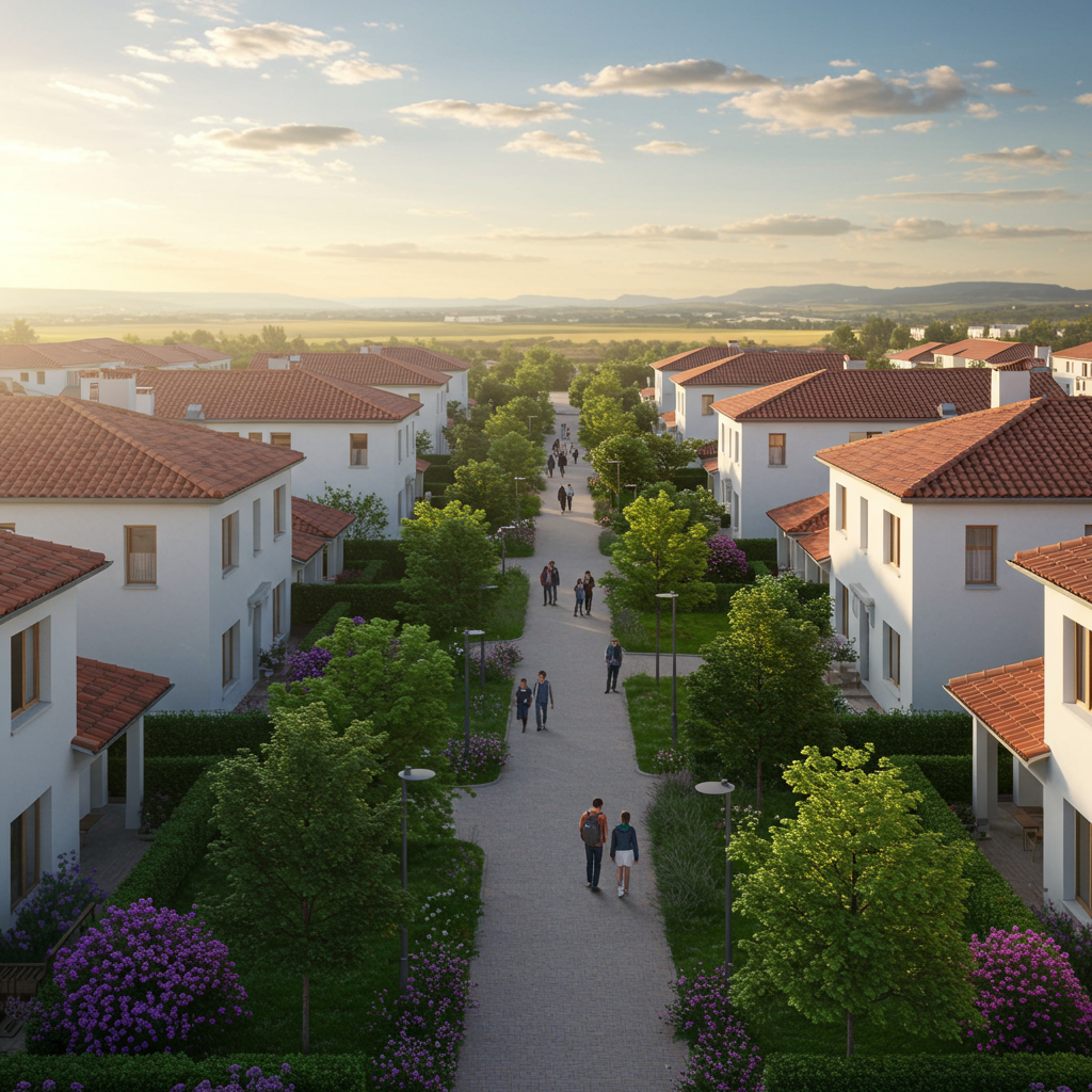 Outdoor parks and modern homes at Painted Trails, Mission Viejo