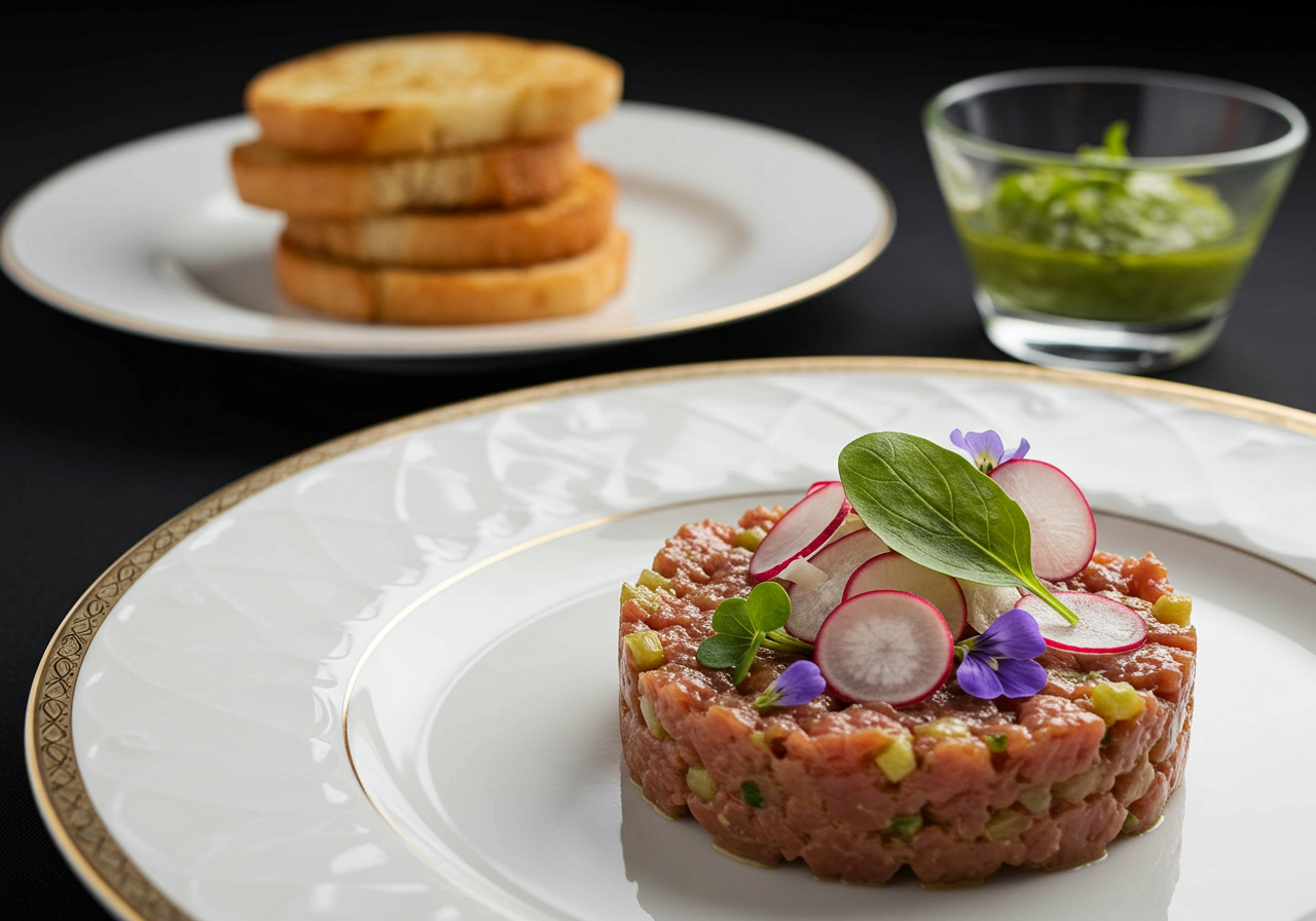 Beef tartare at Pasjoli.