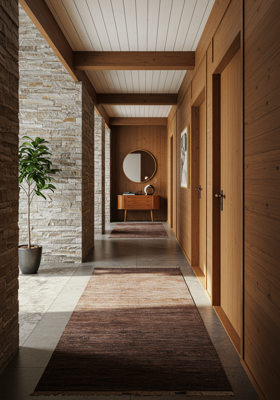 Image may contain Indoors Interior Design Floor Home Decor Rug Animal Cat Mammal Pet Wood and Hallway