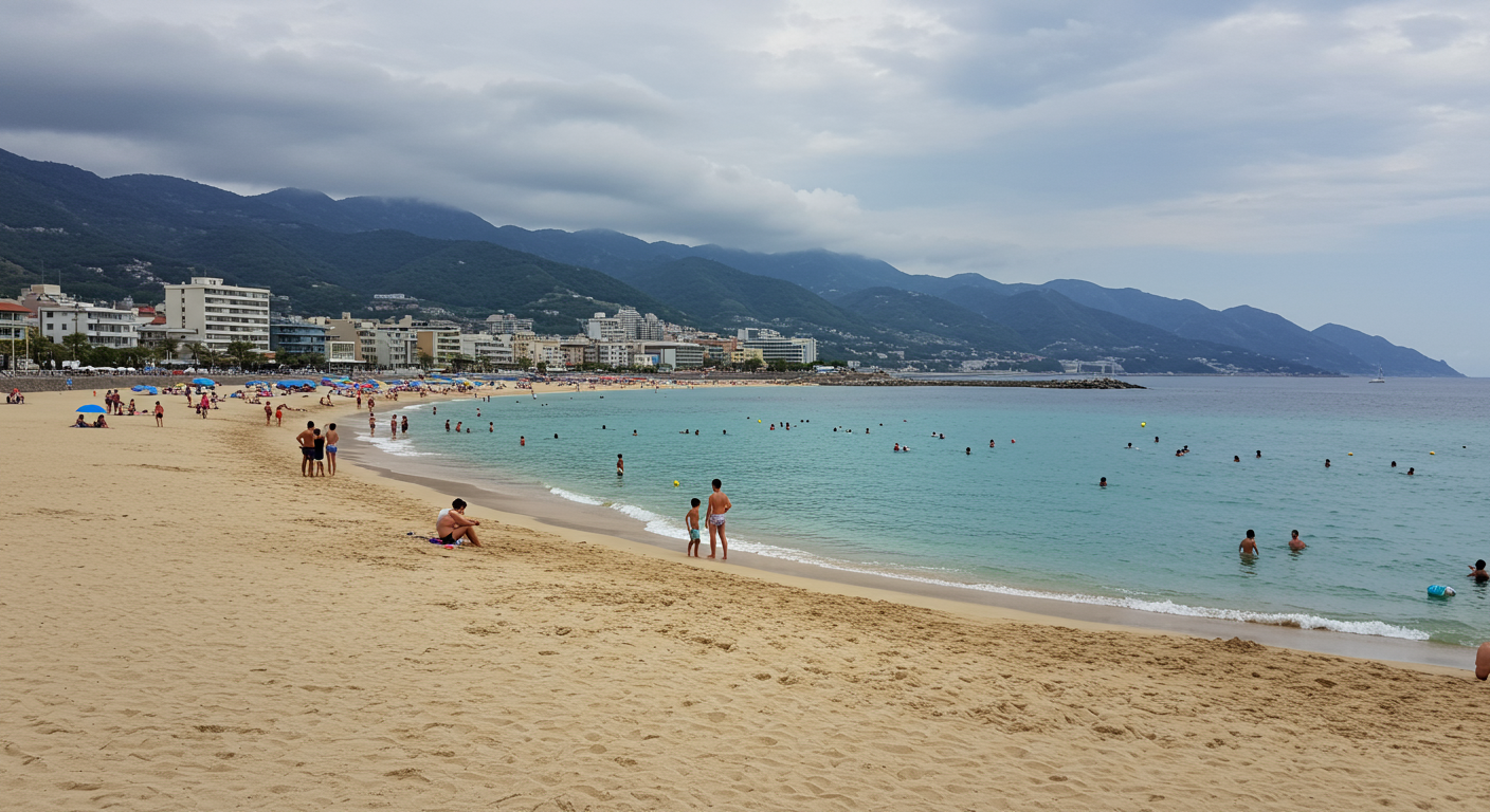 Beach in Las Palmas, Gran Canaria.