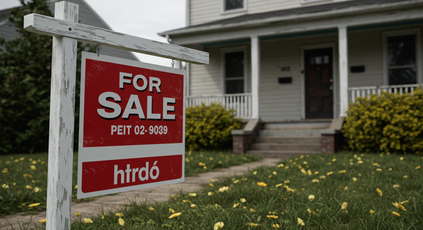 A For Sale sign is displayed in front of a house in Washington, DC.