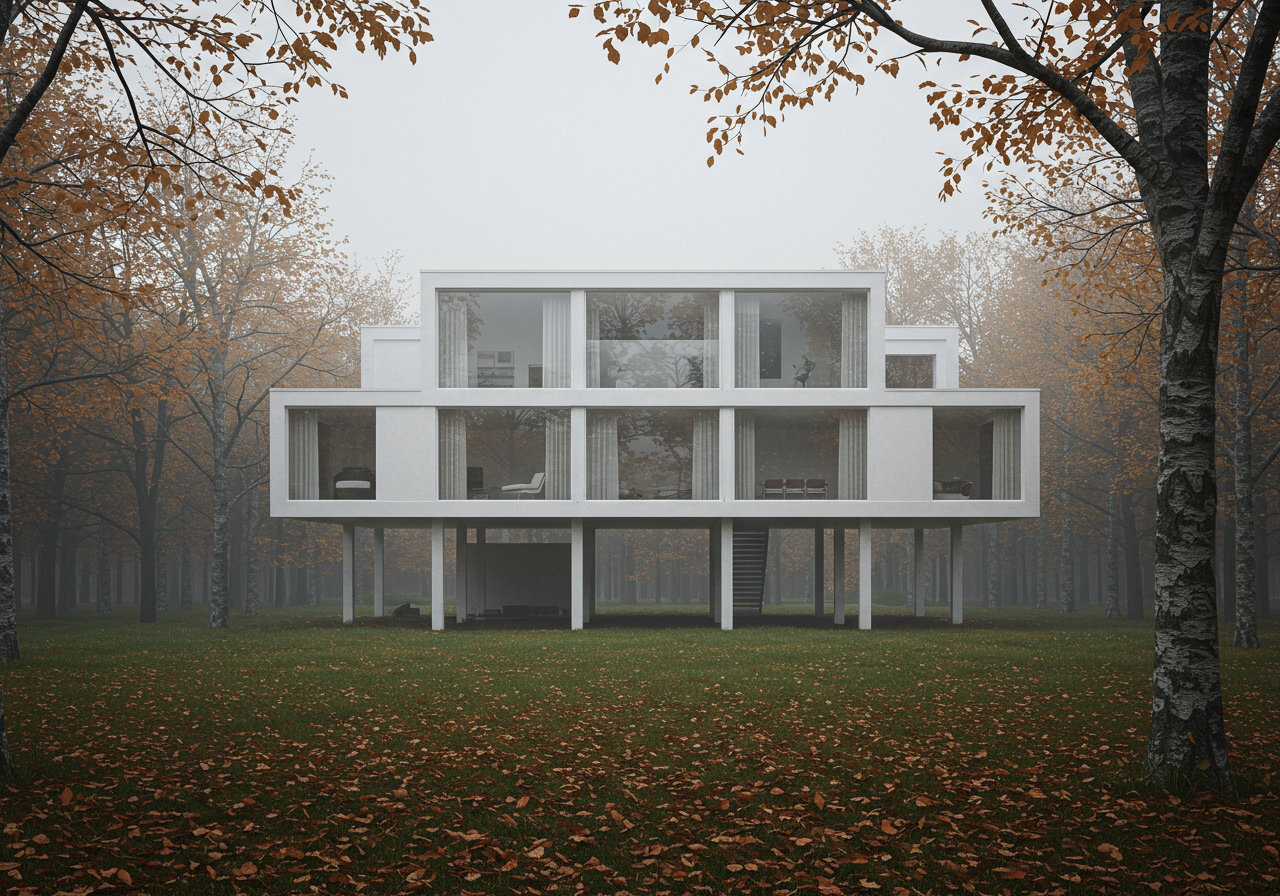 Hike around the iconic Farnsworth House