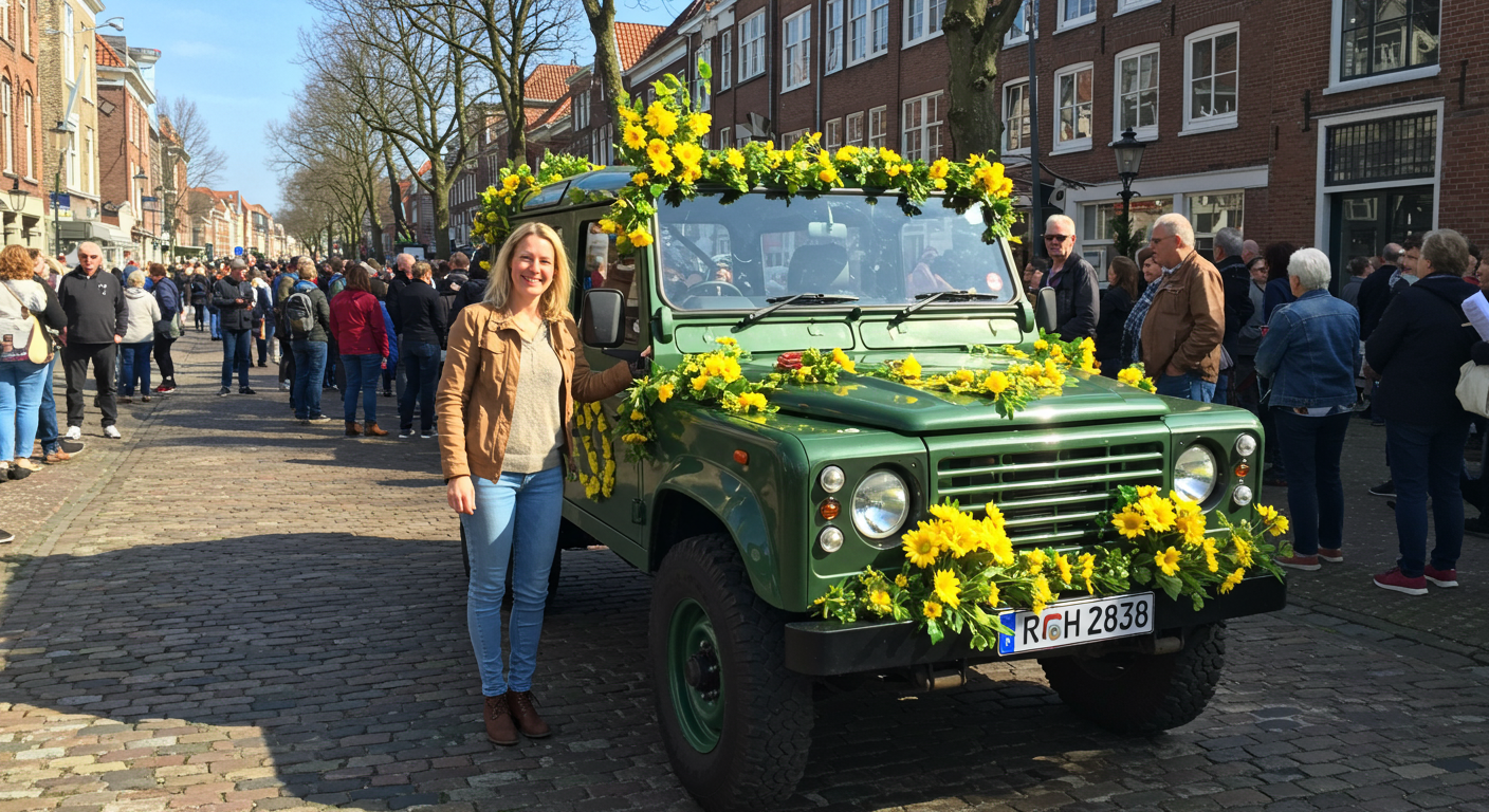 Bernadette Meyer on Main Street Nantucket Daffodil Festival 2024
