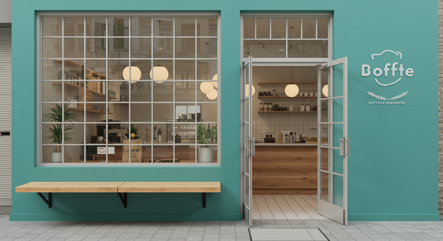 Sightglass Coffee in San Francisco's Mission District,&nbsp;known for its small-batch roasts and modern atmosphere.