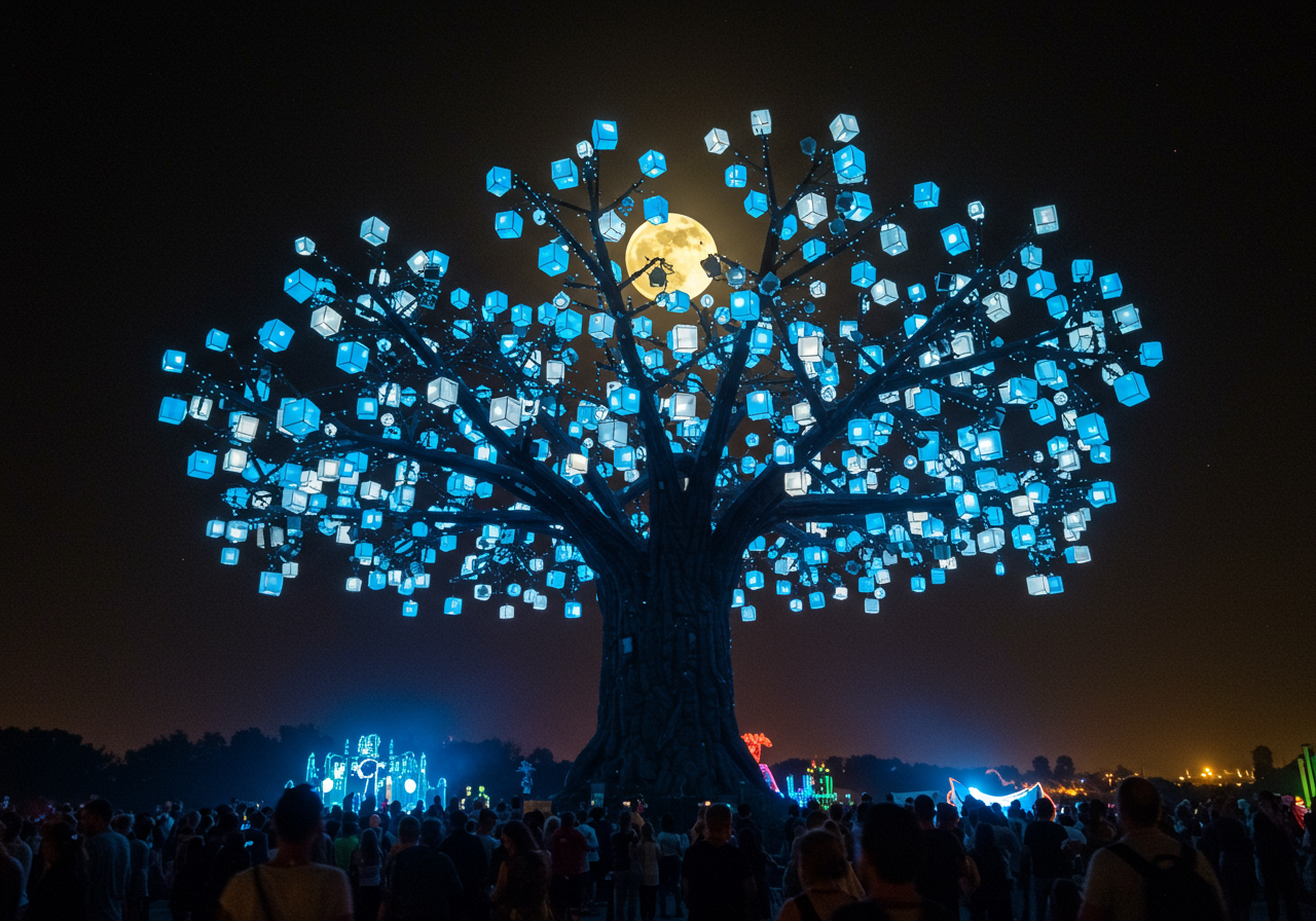 entwined: elder mother light display