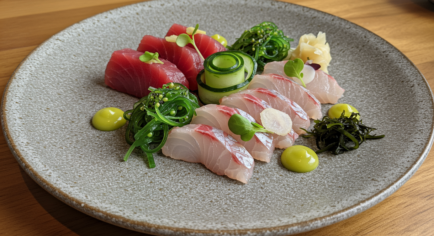 Sashimi plate at Manta restaurant