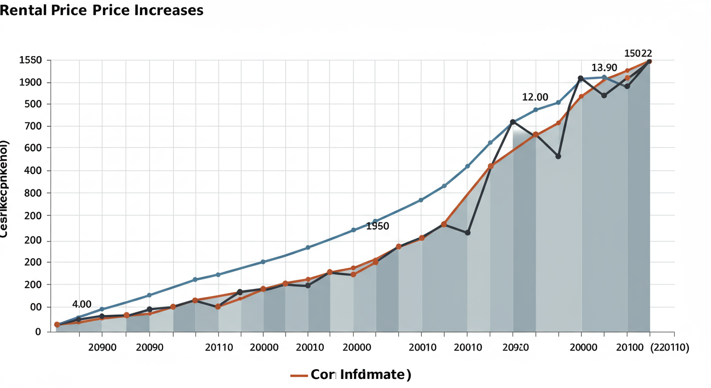 Rent Increase Greater Than InflationMost Years looking at Rental Price Appreciation and Core Inflation Rate from 1973 &ndash; 2020 https://ipropertymanagement.com/research/average-rent-by-year https://www.usinflationcalculator.com/inflation/united-states-core-inflation-rates/